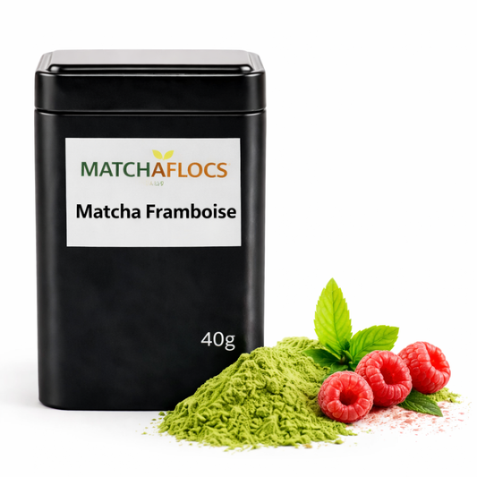Matcha Énergie & Antioxydants – Framboise
