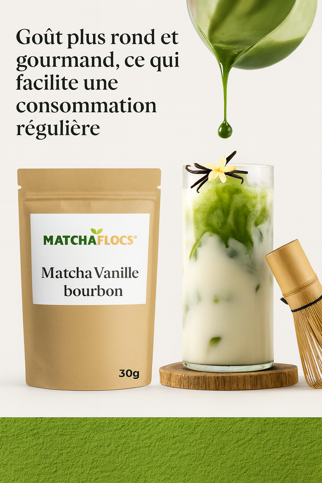 Matcha premium vanille bourbon
