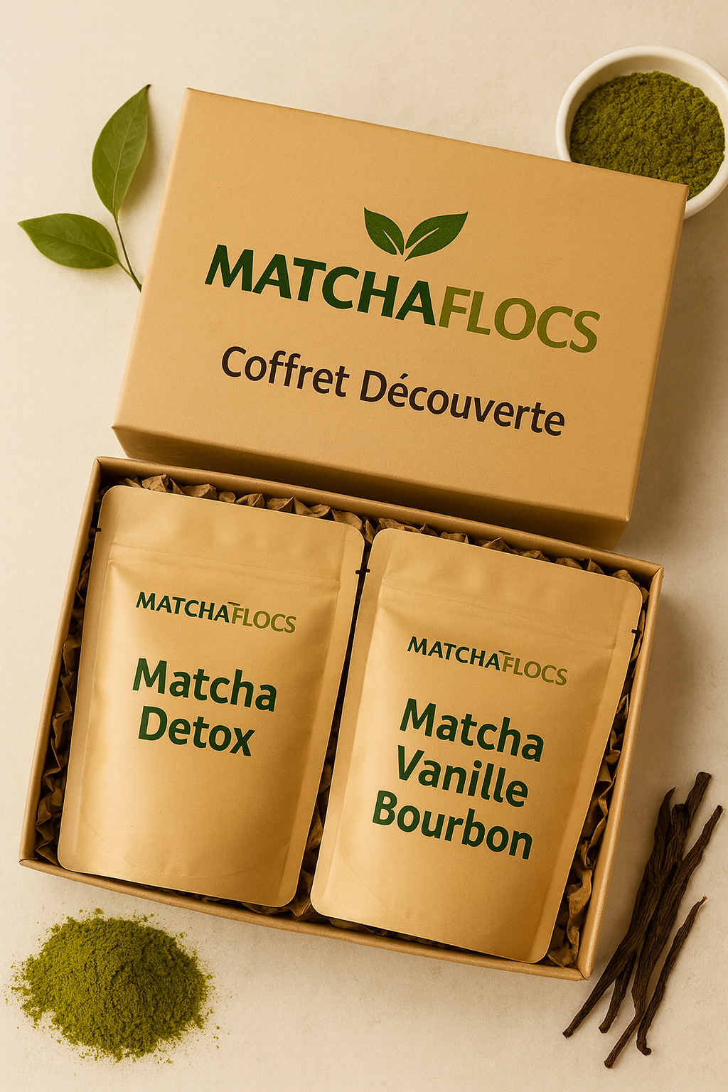 Pack Découverte Matchaflocs - 2 Saveurs